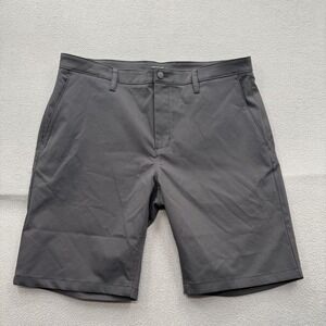 Proof Shorts Mens 38 Black Chino Polyester Microfiber 10 Inseam Casual Summer